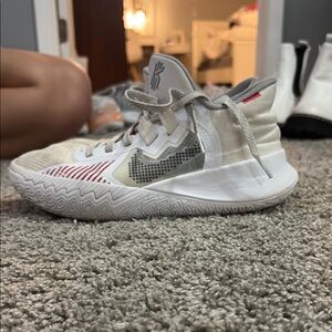 Nike White and Gray Performance Sneakers